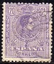 Spain 1909 Alfonso XIII 20 CTS Violet Edifil 273. España 1909 273. Uploaded by susofe